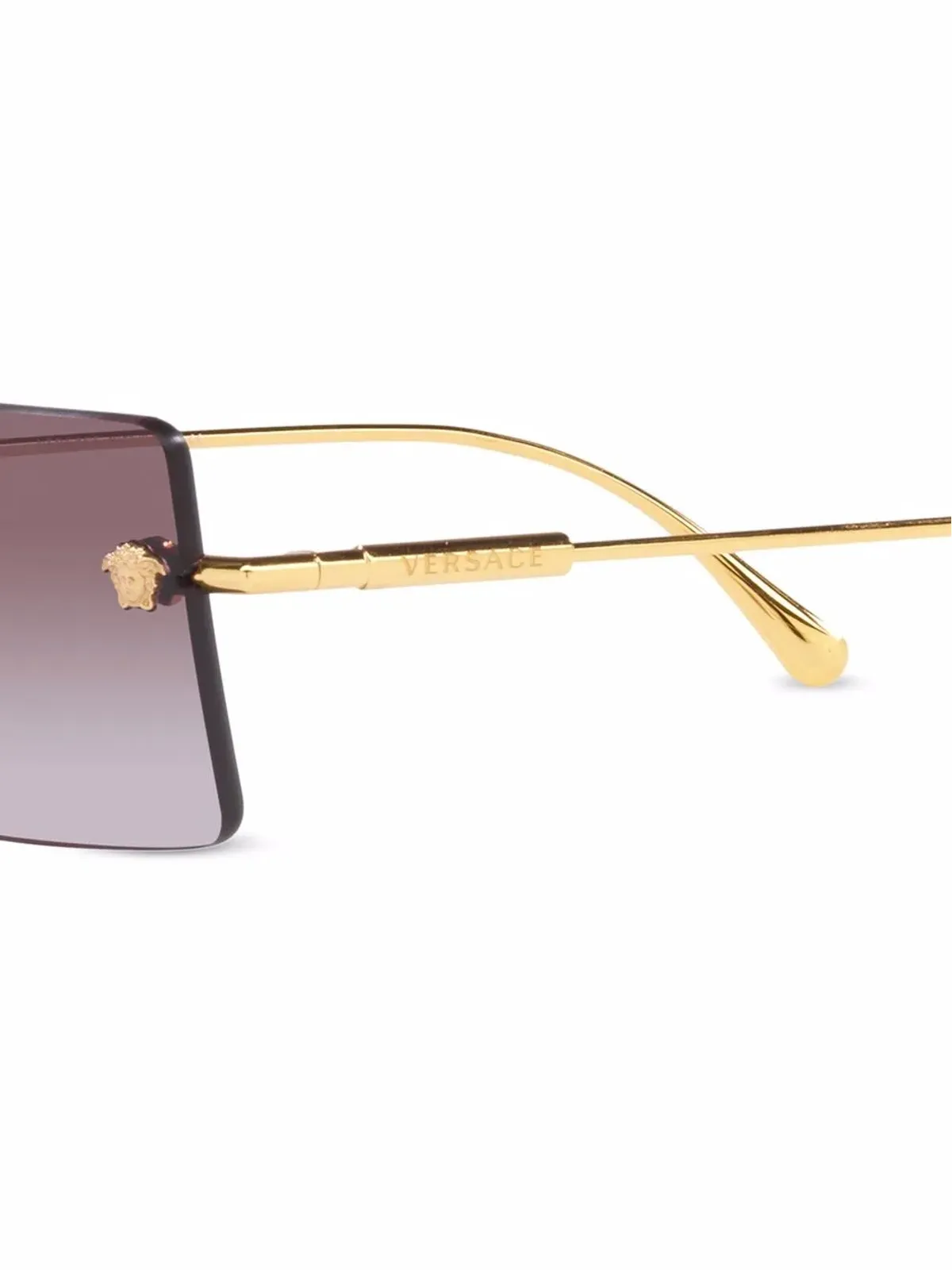 Versace Eyewear ロゴプレートサングラス - 画像3
