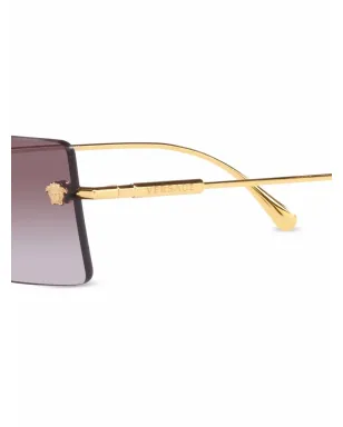 Versace Eyewear ロゴプレートサングラス - サムネイル3