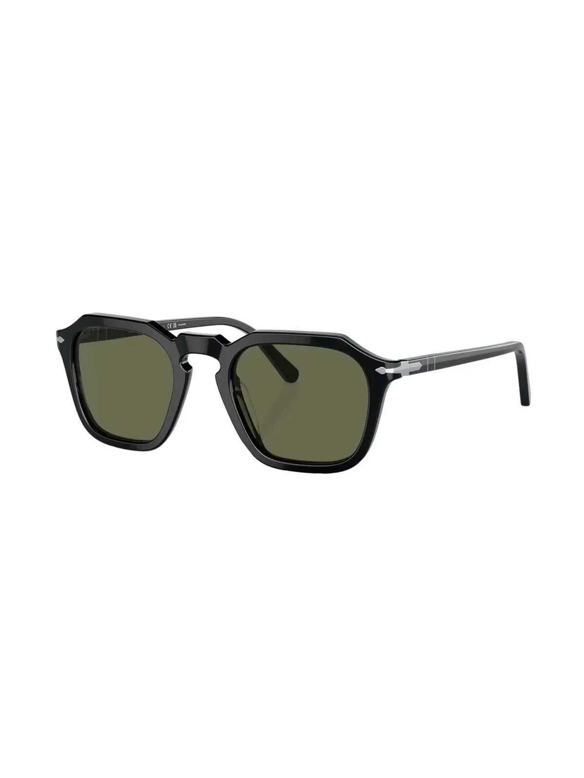 Persol ティントレンズ スクエアフレーム サングラス - ブラック - 画像3
