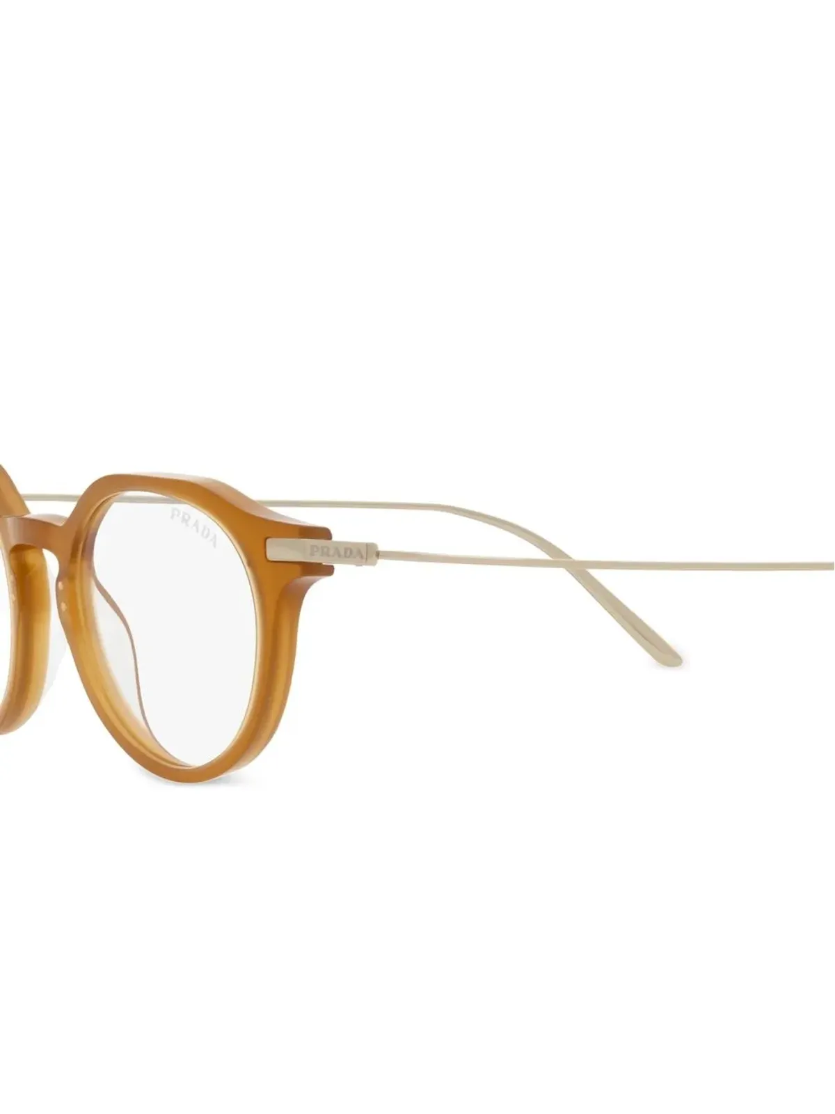 Prada Eyewear PR 12YS ラウンドシェイプ メガネ - 画像3