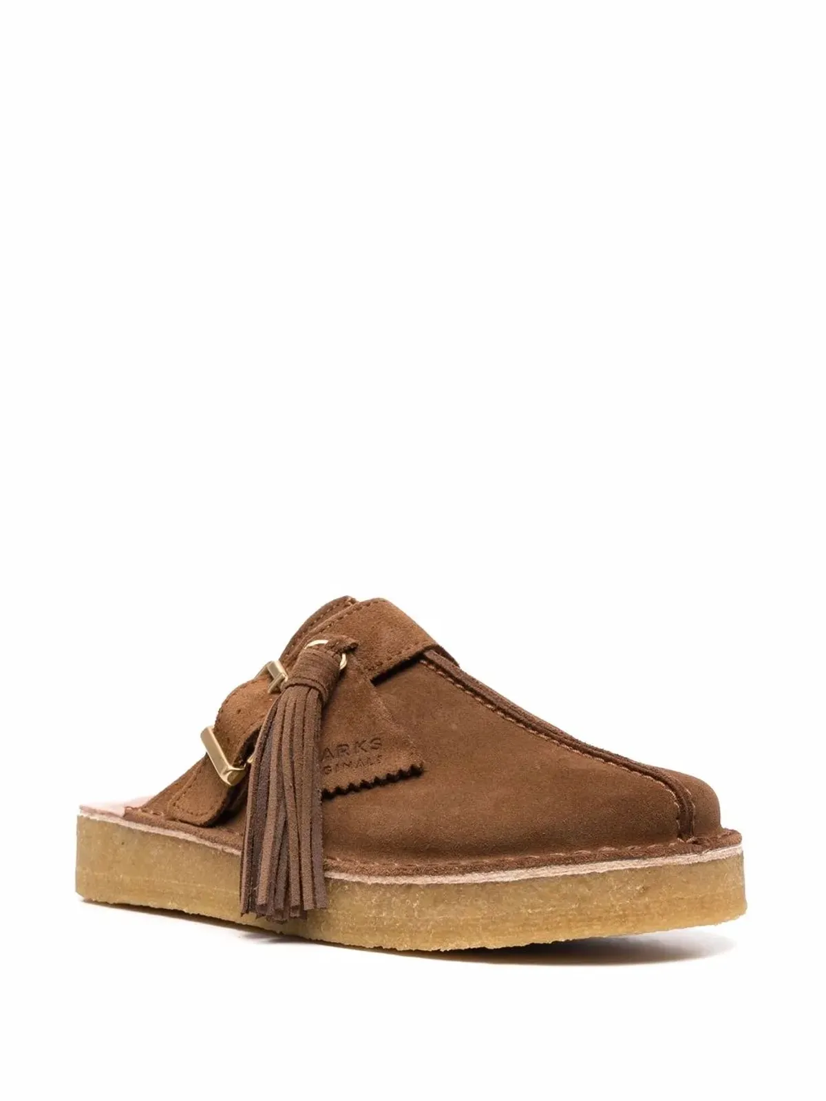 Clarks Originals スリップオン スエードミュール - ブラウン - 画像2