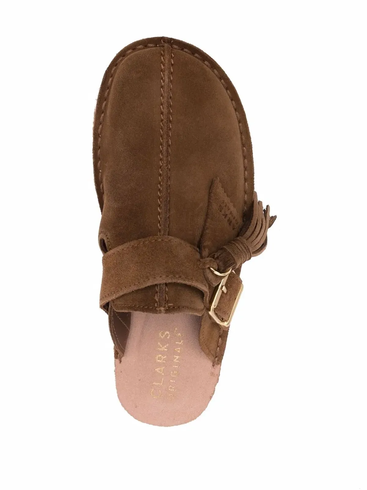 Clarks Originals スリップオン スエードミュール - ブラウン - 画像4