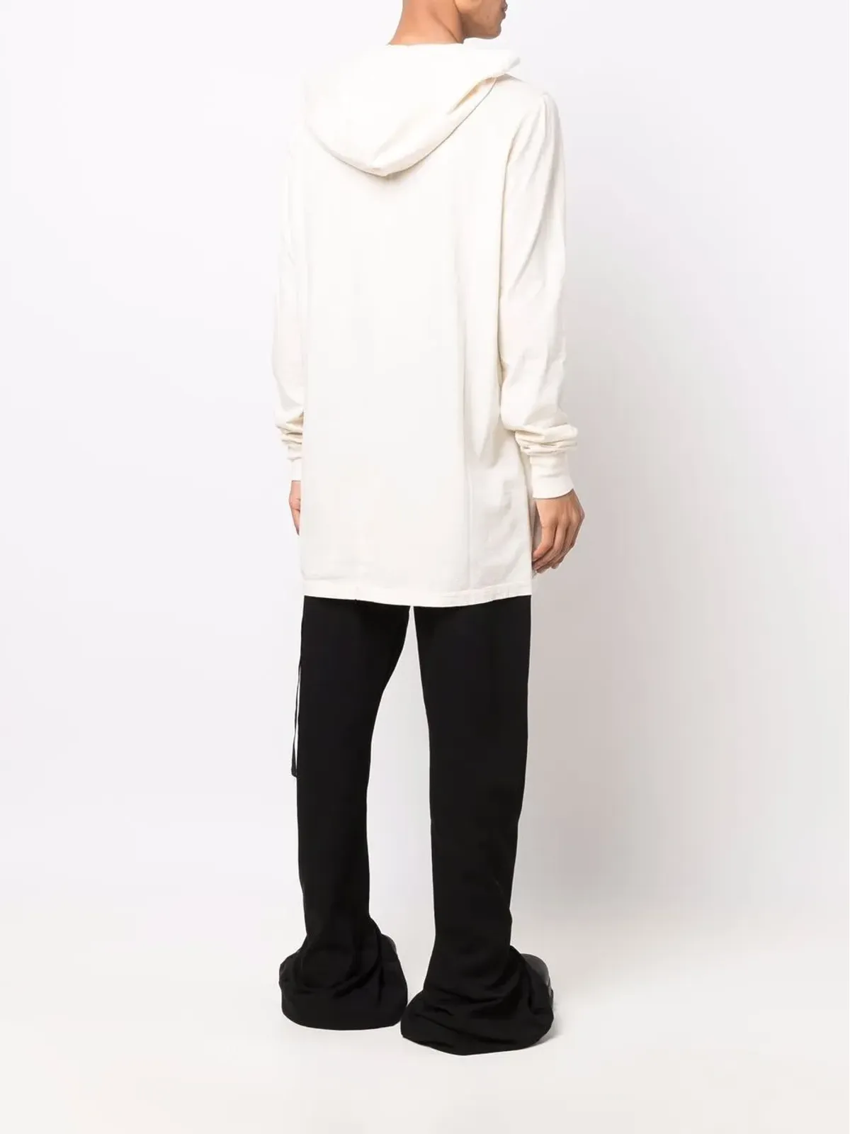 Rick Owens DRKSHDW ドローストリング付きプルオーバーフーディ - 画像4