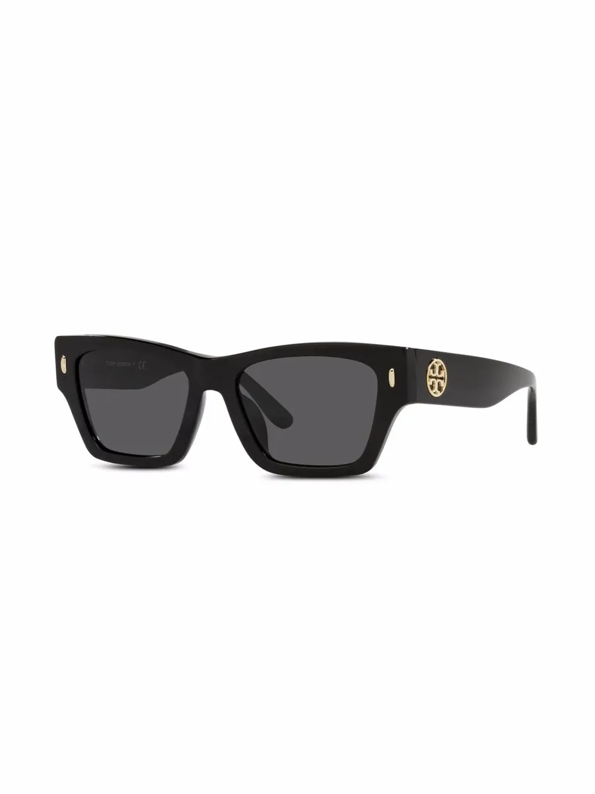 Tory Burch ロゴプレート付きスクエアフレームサングラス - 画像2
