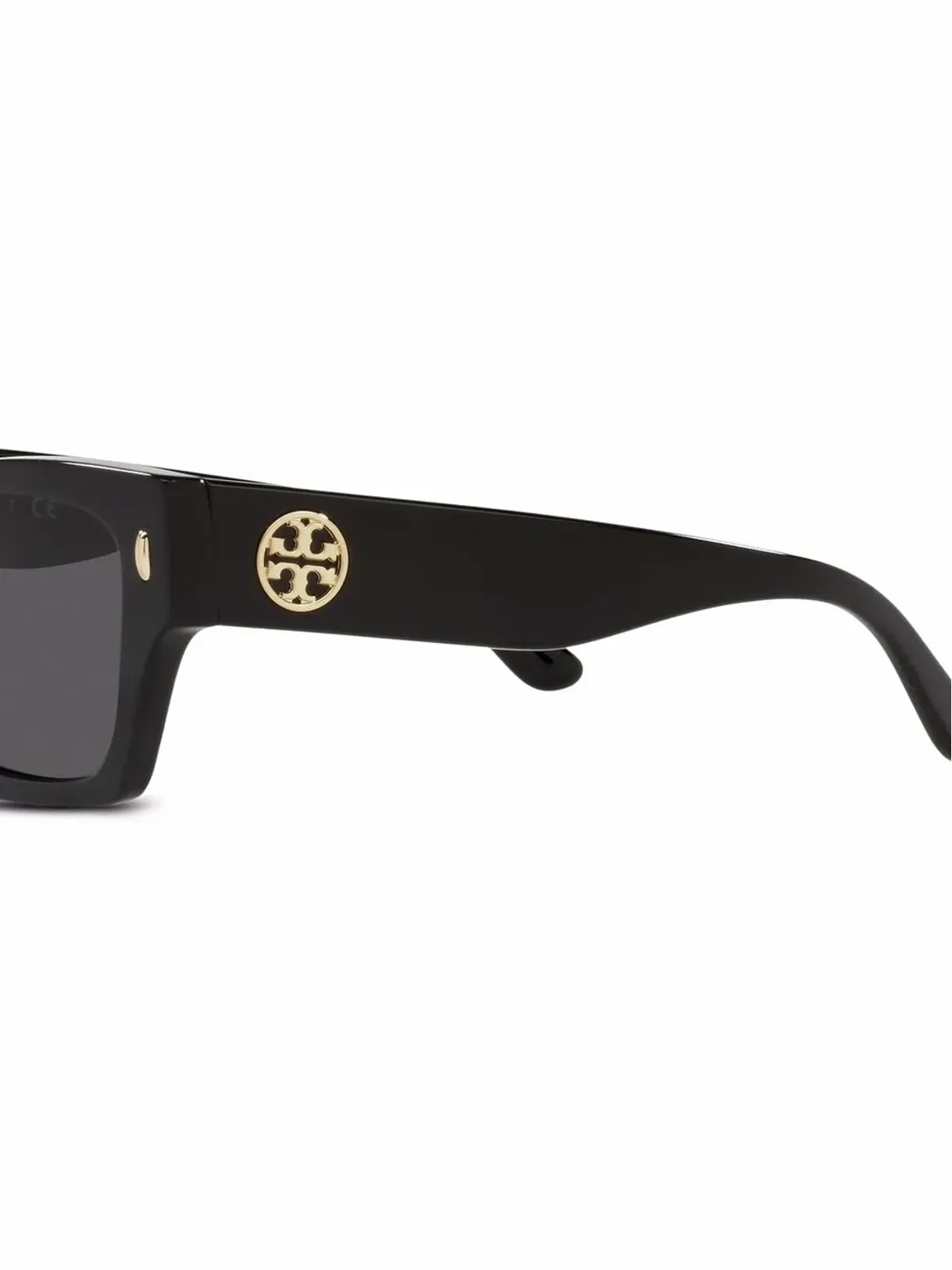 Tory Burch ロゴプレート付きスクエアフレームサングラス - 画像3