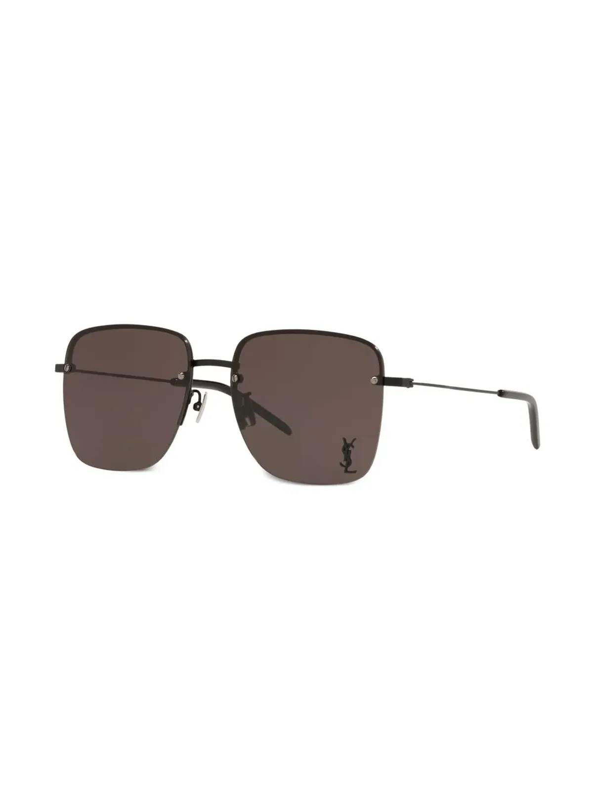 Saint Laurent Eyewear モノグラムスクエアリムレス サングラス - 画像2