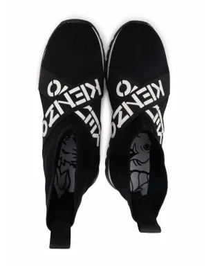 Kenzo Kids ロゴプリントハイカットスニーカー - サムネイル3