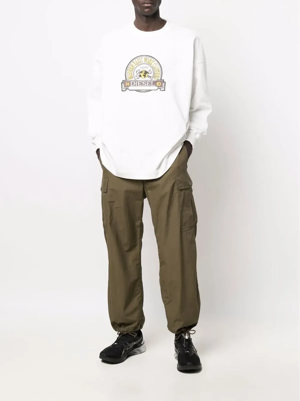 Diesel グラフィックプリント コットン スウェットシャツ - 画像2