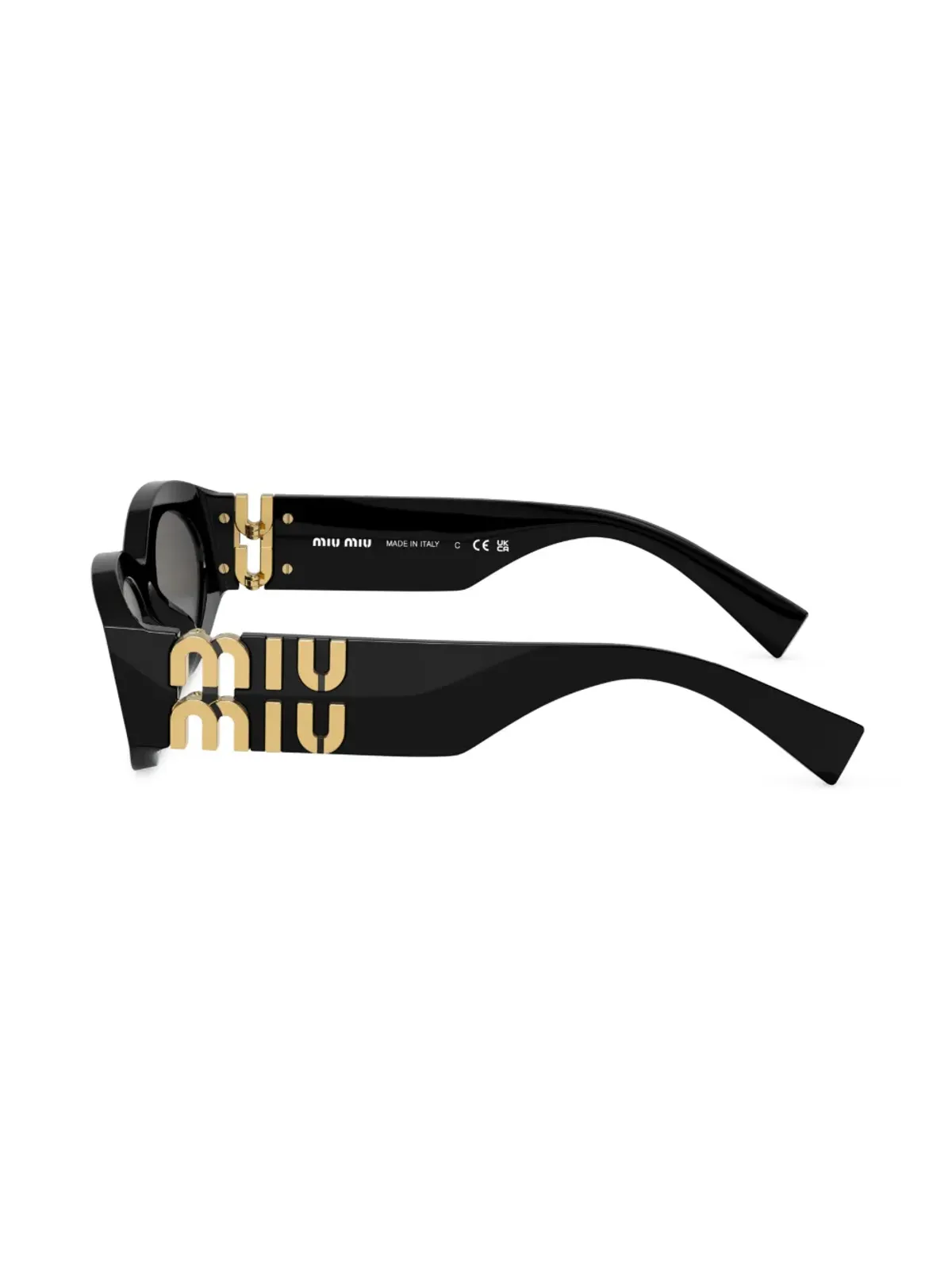 Miu Miu Eyewear グリンプス オーバルフレーム サングラス - 画像3