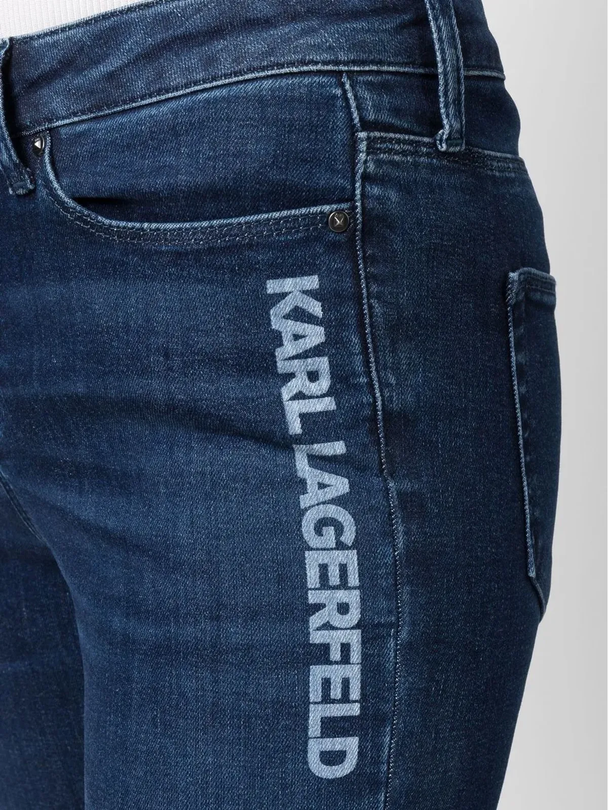 Karl Lagerfeld ミッドライズ スキニージーンズ - 画像5