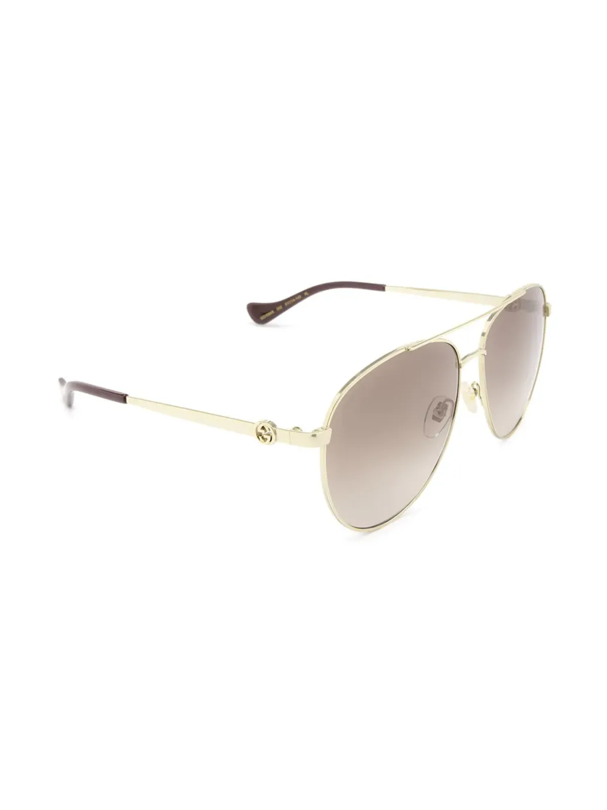 Gucci Eyewear インターロッキングG パイロットフレーム サングラス - 画像2