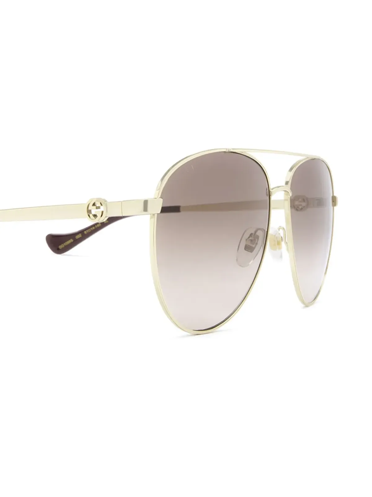 Gucci Eyewear インターロッキングG パイロットフレーム サングラス - 画像3