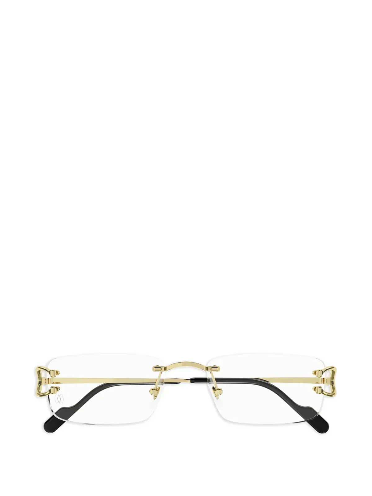Cartier Eyewear スクエアフレーム眼鏡 - ゴールド - 画像4