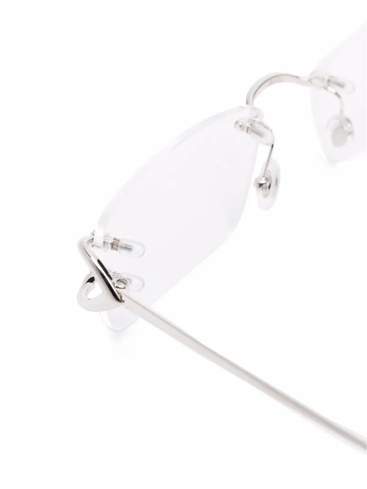 Cartier Eyewear 正方形フレーム リムレス眼鏡 - 画像3