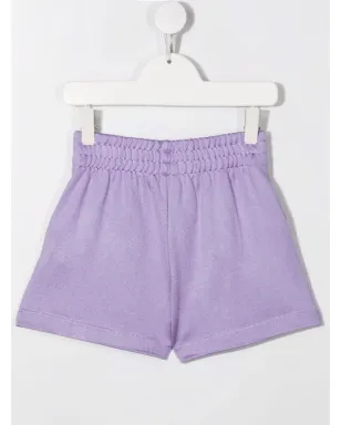 Moschino Kids ロゴプリント・エラスティテッドショーツ - Purple - サムネイル2