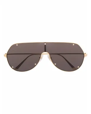 Cartier Eyewear マスクフレームサングラス - サムネイル1
