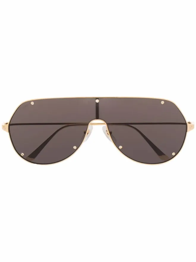 Cartier Eyewear Cartier Eyewear マスクフレームサングラスの商品画像
