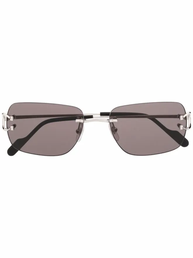 Cartier Eyewear Cartier Eyewear レクタングルフレーム サングラスの商品画像