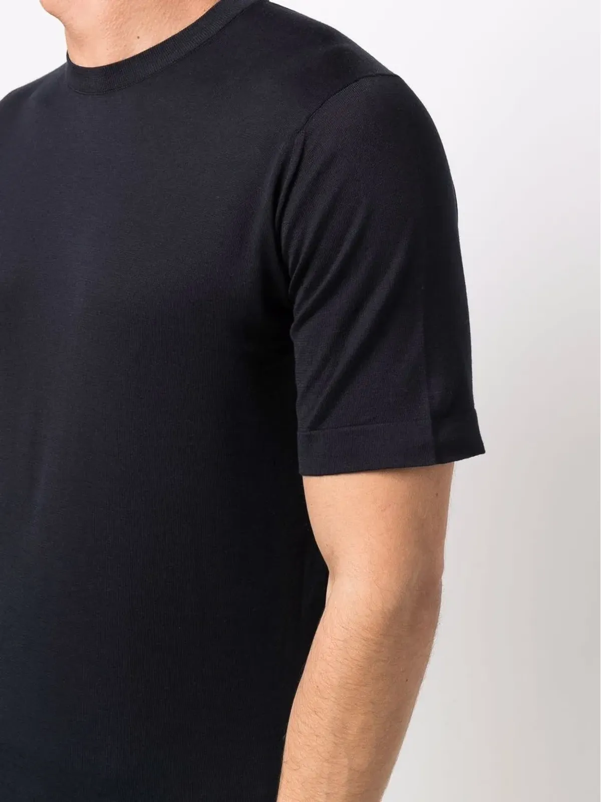 John Smedley ジャージー編みコットンTシャツ - 画像5