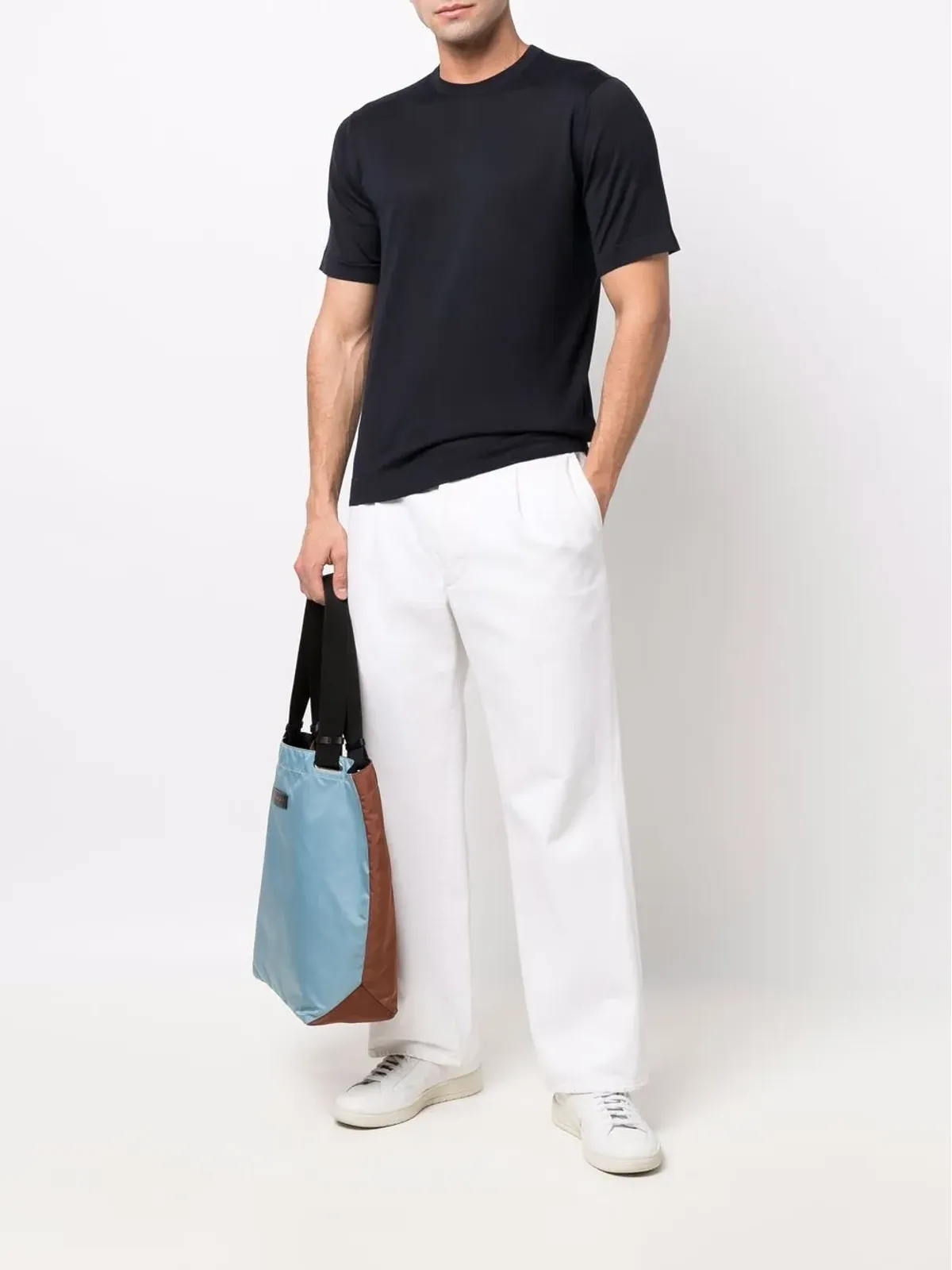 John Smedley ジャージー編みコットンTシャツ - 画像2