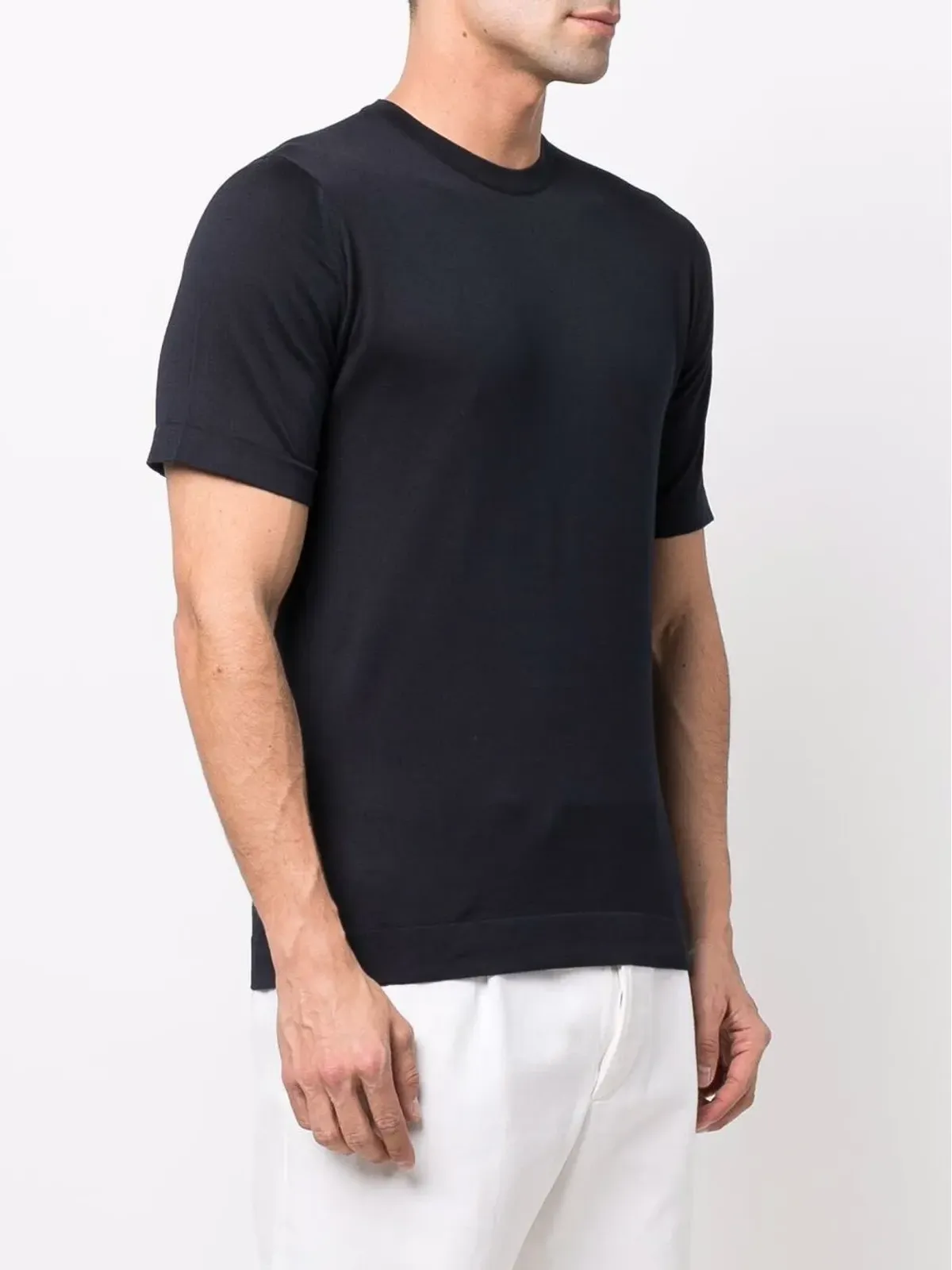 John Smedley ジャージー編みコットンTシャツ - 画像3