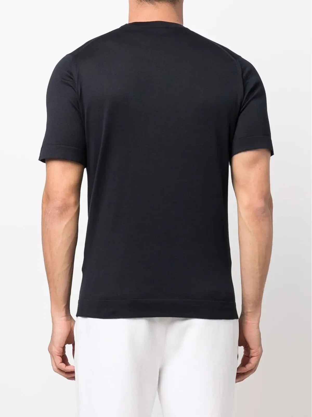 John Smedley ジャージー編みコットンTシャツ - 画像4
