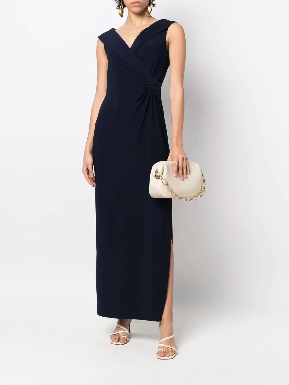 Lauren Ralph Lauren ノースリーブ ピンチドウェスト マキシドレス - 画像2