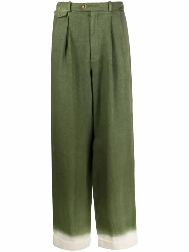 Nick Fouquet Nick Fouquet ワイドレッグ コントラストカフパンツの商品画像