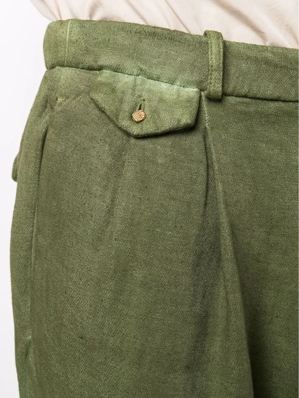 Nick Fouquet ワイドレッグ コントラストカフパンツ - 画像5
