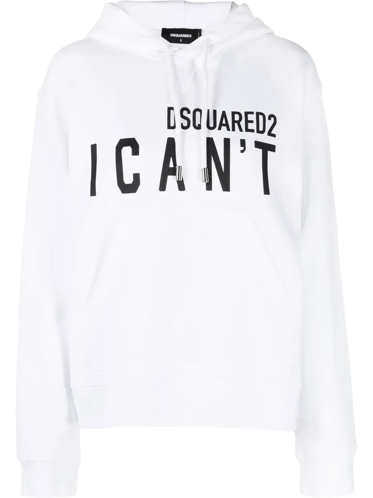 DSQUARED2 スローガンプリント プルオーバー フーディー - 画像1