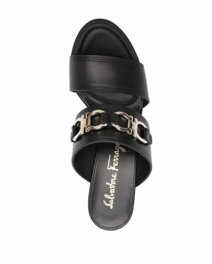 Ferragamo ホースビットディテールのオープントゥサンダル - サムネイル4