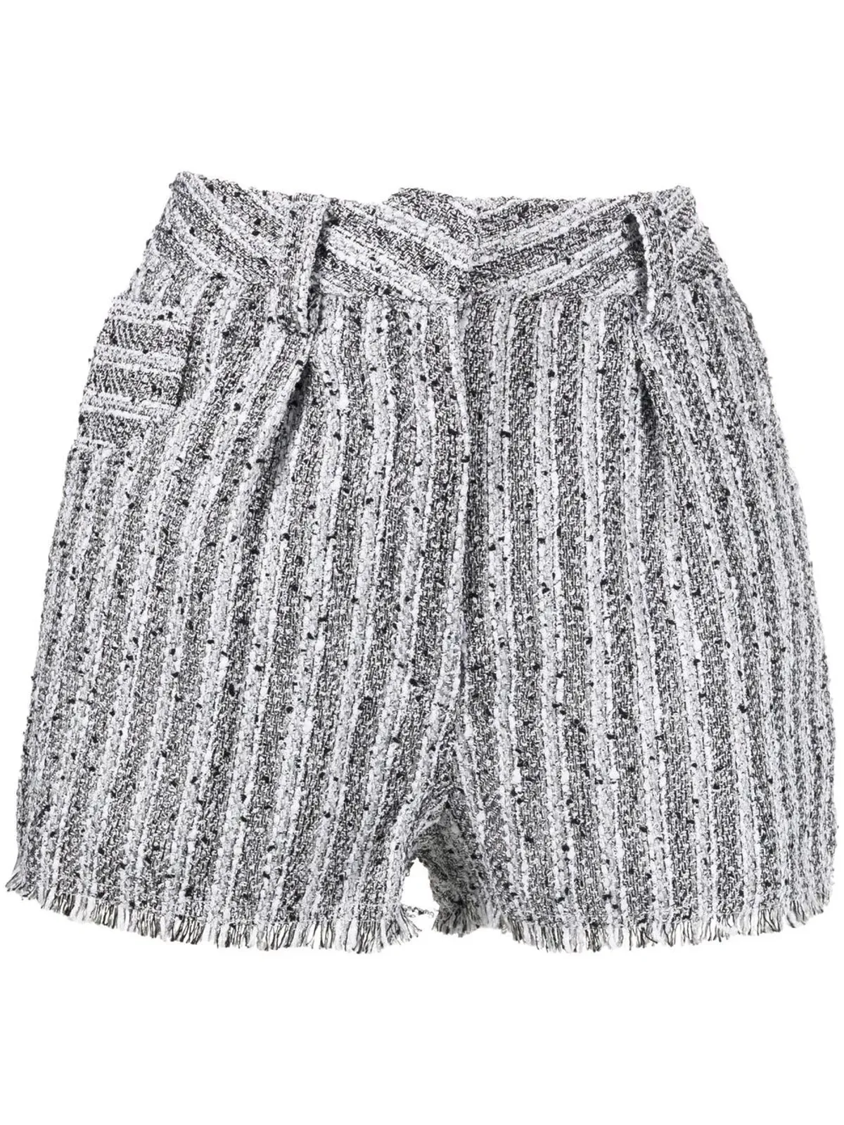 IRO Honza striped shorts - Black - 画像1