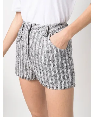 IRO Honza striped shorts - Black - サムネイル5
