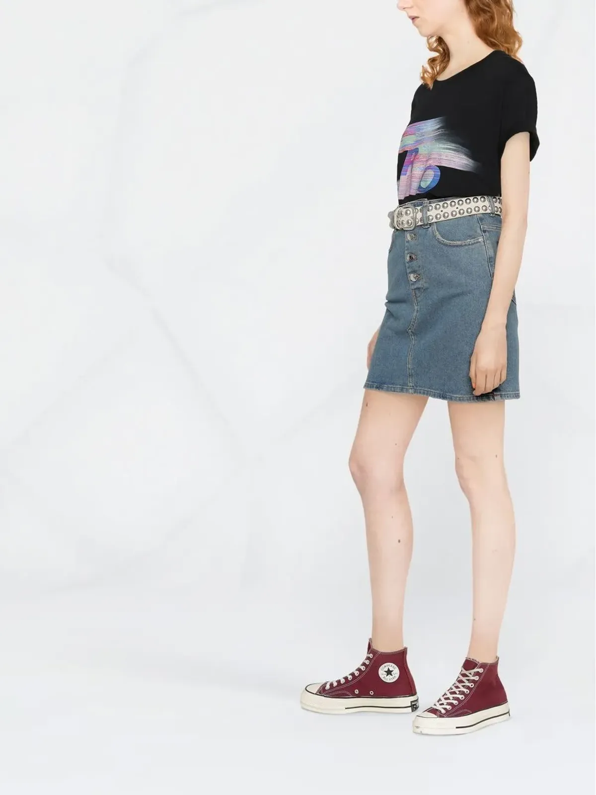 IRO グラフィックロゴプリント Tシャツ - 画像3