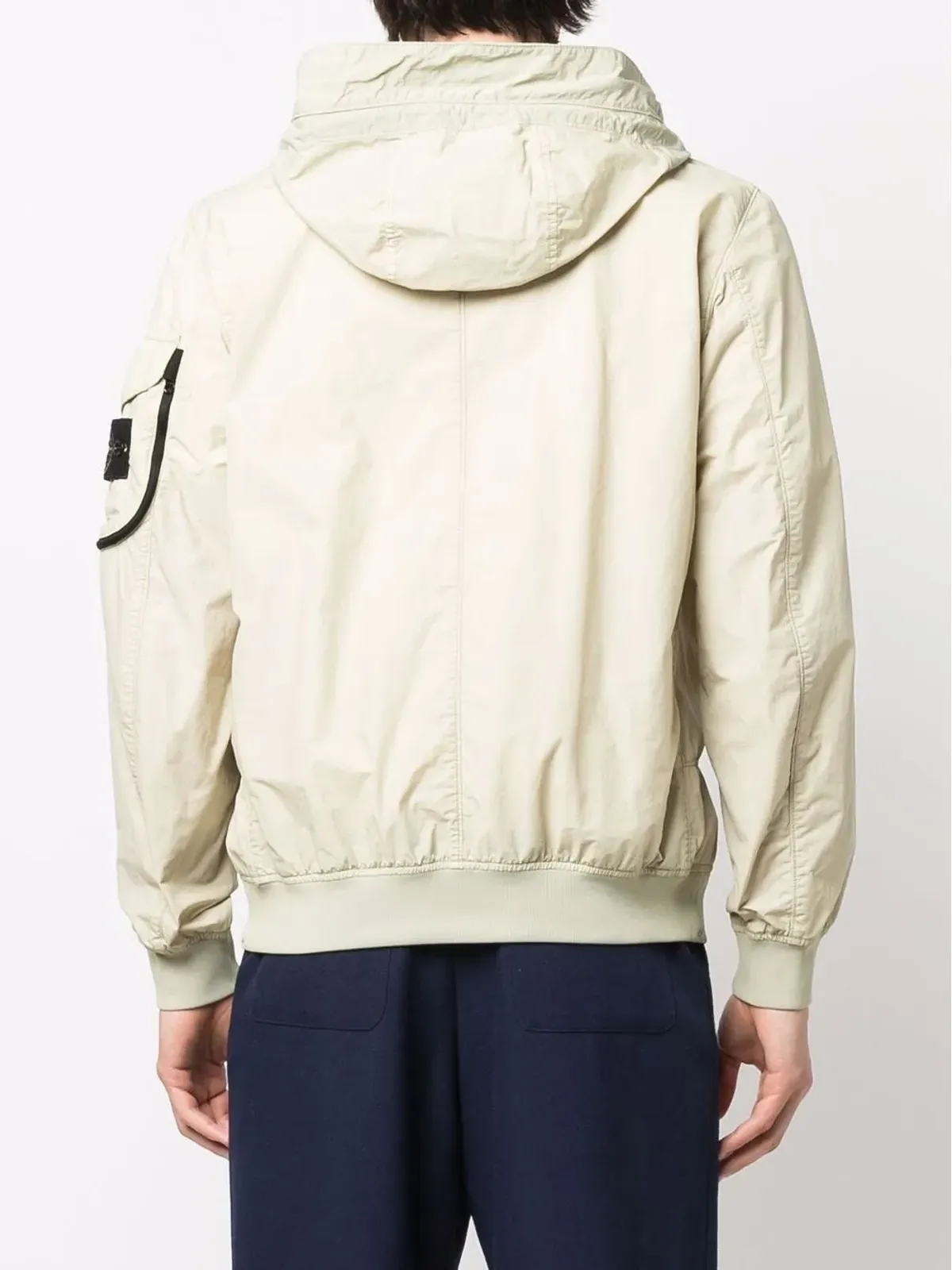 Stone Island コンパスバッジ付き軽量フーデッドジャケット - 画像4