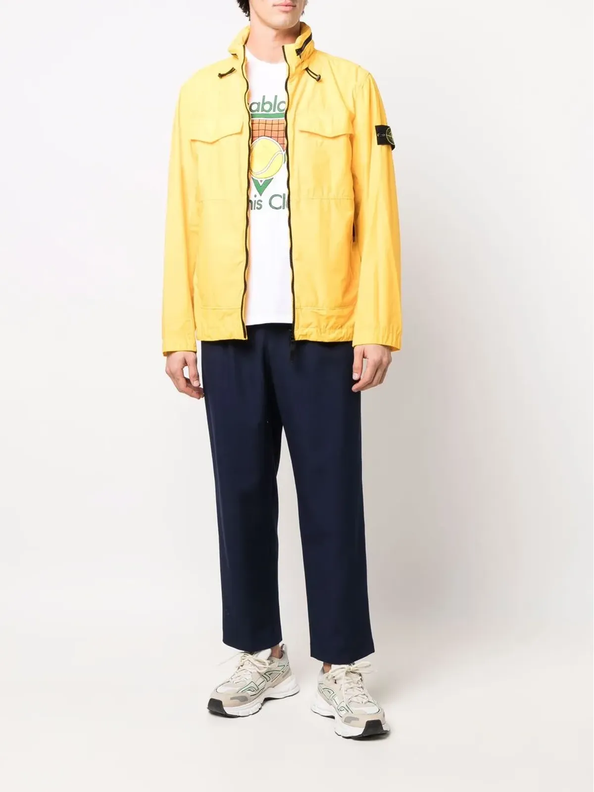 Stone Island コンパスパッチ ジップアップジャケット - 画像2