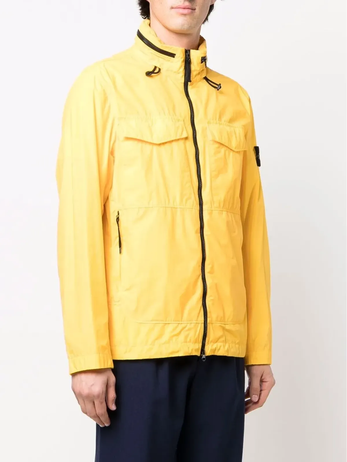 Stone Island コンパスパッチ ジップアップジャケット - 画像3