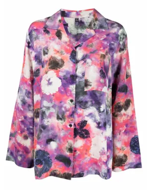 Alexander McQueen 花柄プリント シルクシャツ - サムネイル1