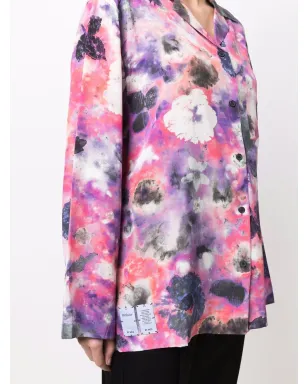 Alexander McQueen 花柄プリント シルクシャツ - サムネイル5