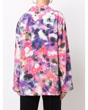 Alexander McQueen 花柄プリント シルクシャツ - サムネイル4