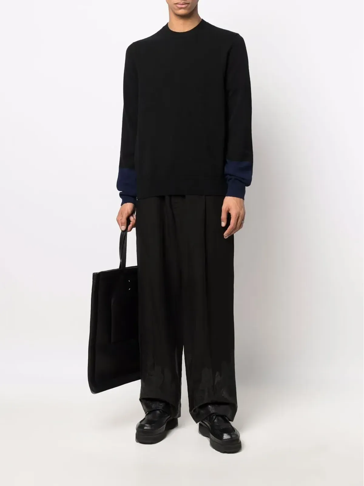 Comme Des Garçons Shirt トーンカラー ウールセーター - 画像2