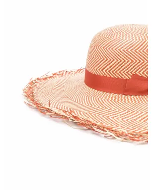 Borsalino Quitoリボン付きサンハット - サムネイル2