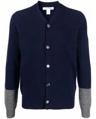 Comme Des Garçons Shirt Vネック ウールカーディガン - サムネイル1
