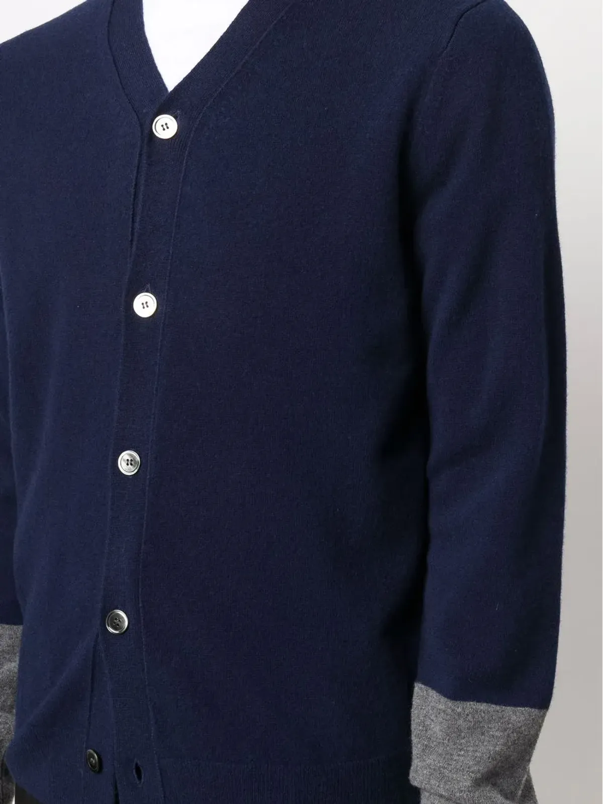 Comme Des Garçons Shirt Vネック ウールカーディガン - 画像5