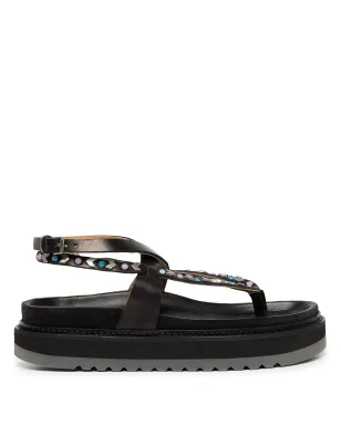 ISABEL MARANT スタッズ付きトングストラップサンダル - サムネイル1