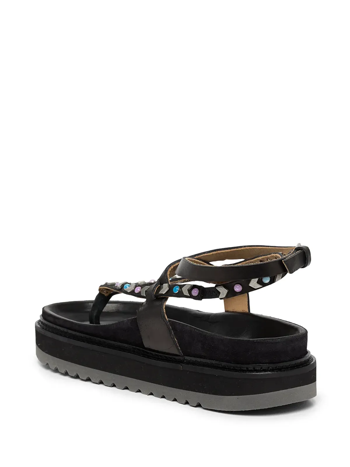ISABEL MARANT スタッズ付きトングストラップサンダル - 画像3