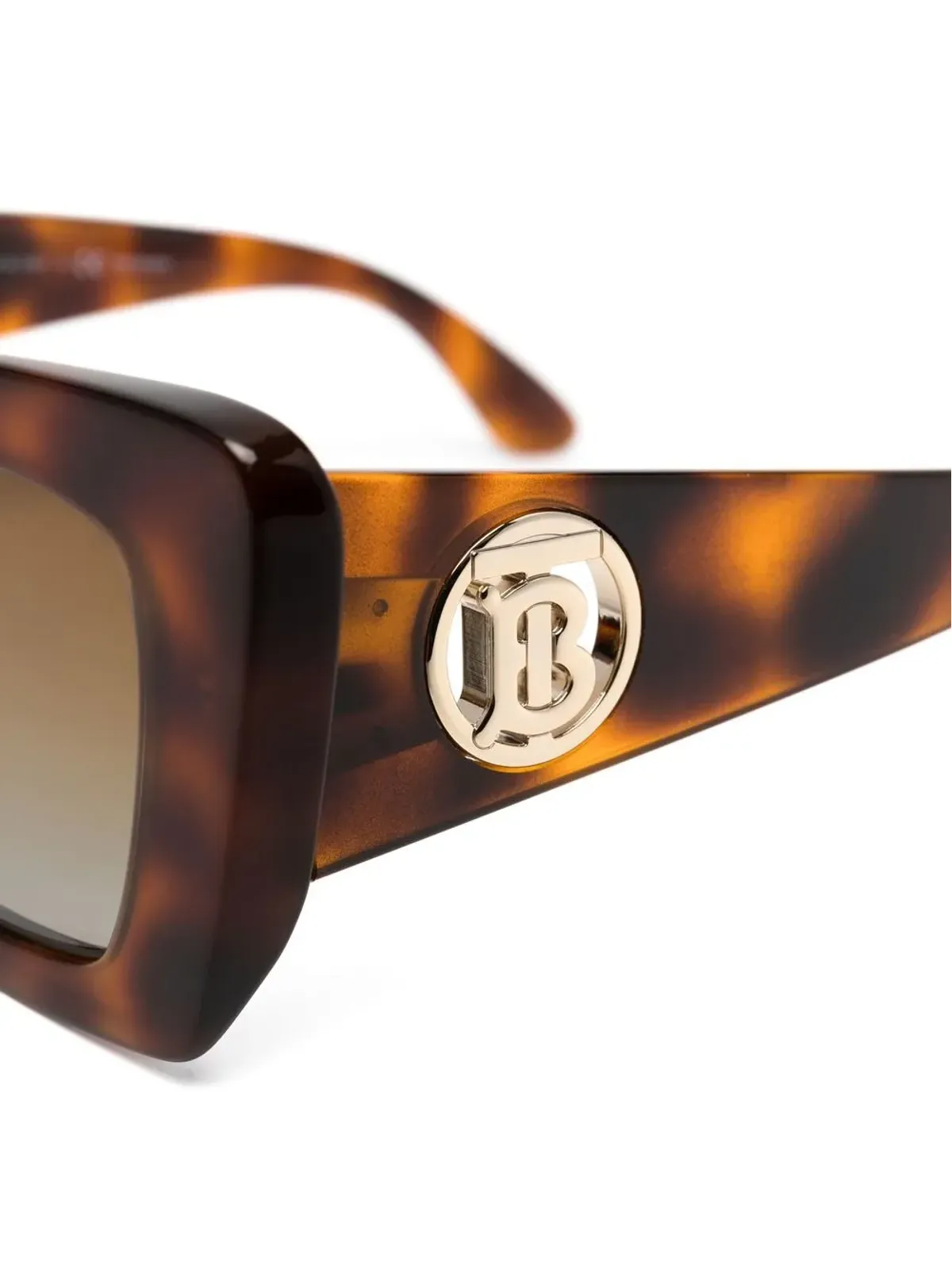Burberry Eyewear べっ甲調スクエアフレームサングラス - 画像3