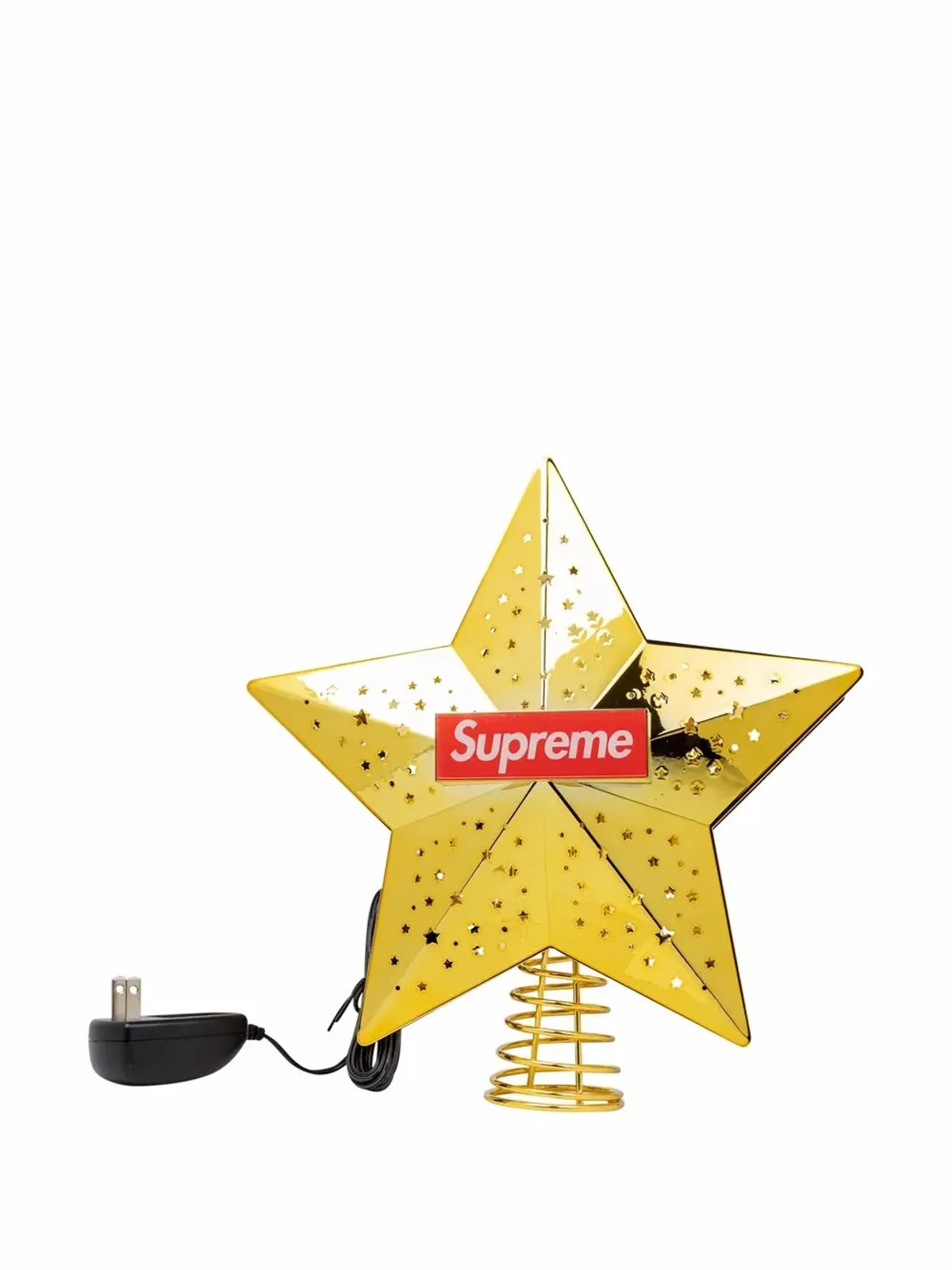 Supreme ロゴプリント クリスマスツリートッパー - ゴールド - 画像3