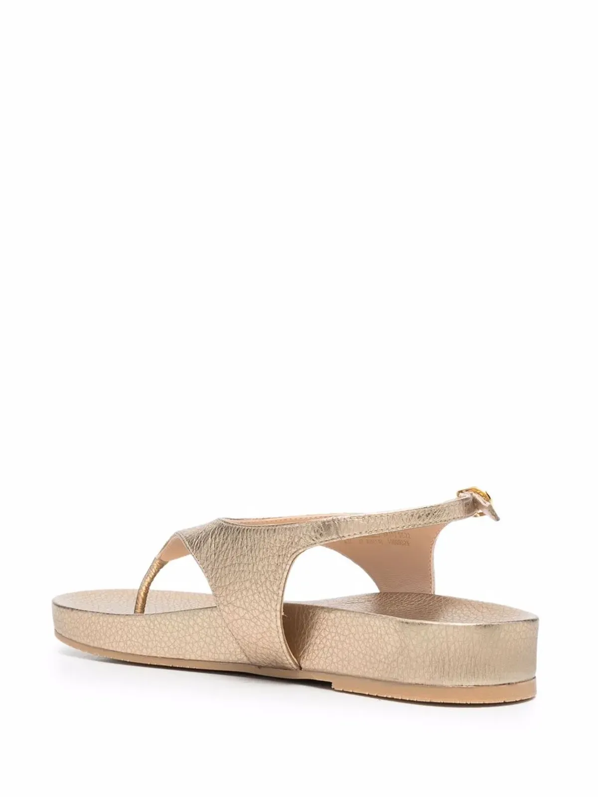 Stuart Weitzman メタリックエフェクトのオープントゥサンダル - ゴールド - 画像3