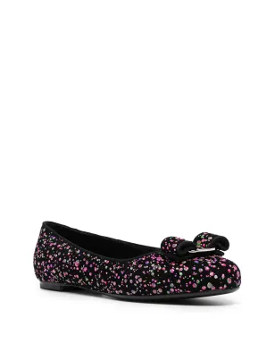 Ferragamo Varina レザー バレリーナシューズ - ブラック - サムネイル2